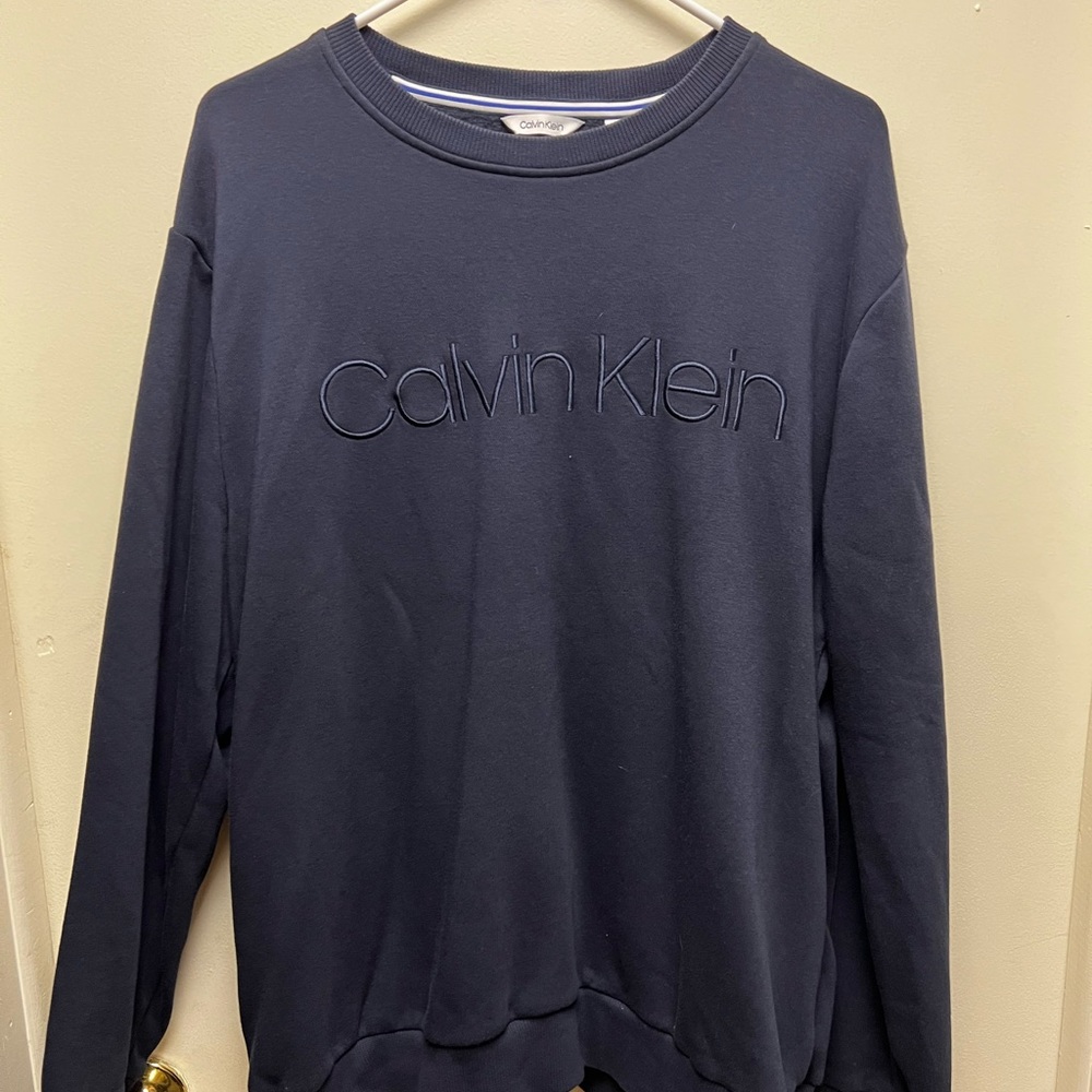 Navy Calvin Klein Crew Neck